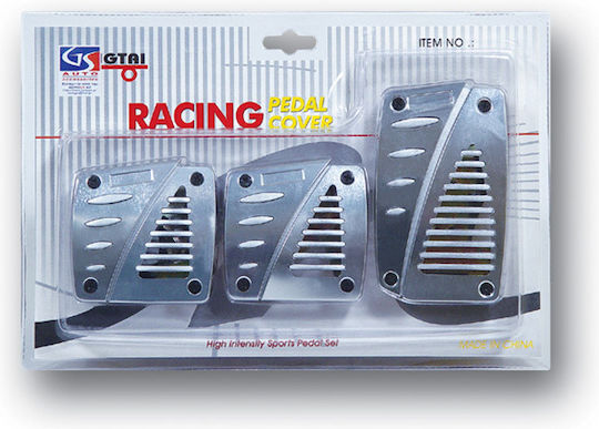 Racing Z1 Σετ Πεταλιέρες Αυτοκινήτου Universal Μπλε 3τμχ