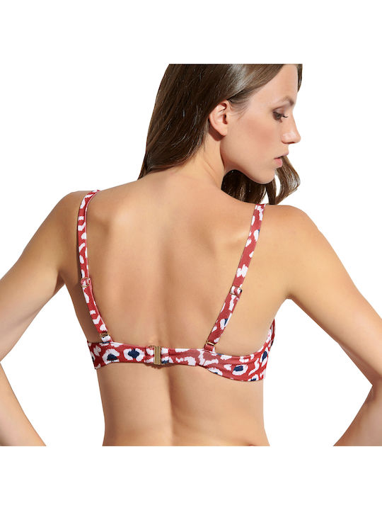 Bikinioberteile C Becher Mit Polsterung Tierdruck Rote