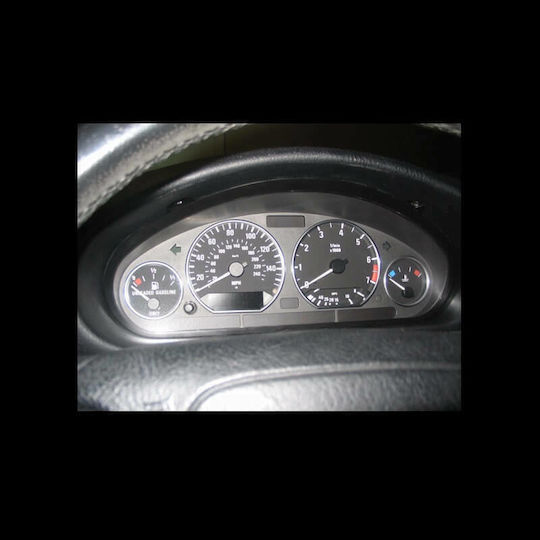 Carner Car Instrument Panel Decoration Rings Dashboard For Bmw 3 E36 1990-1999 Chrome in Silver Color 0002125