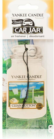 Yankee Candle Αρωματική Καρτέλα Κρεμαστή Αυτοκινήτου Clean Cotton 3τμχ