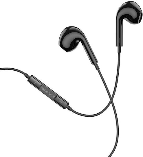 Borofone BM30 Earbuds Freihändig Kopfhörer mit Stecker 3.5mm Schwarz