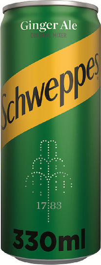 Schweppes Ginger Ale Σόδα Mojito με Ανθρακικό σε Κουτί 4x330ml