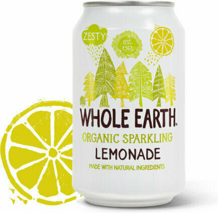 Whole Earth Limonade mit Kohlensäure, Zuckerfrei, Biologisch in Kiste 330ml
