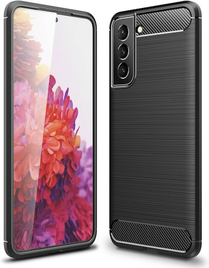 Forcell Carbon Back Cover Silicon Negru (Galaxy S22 5G)