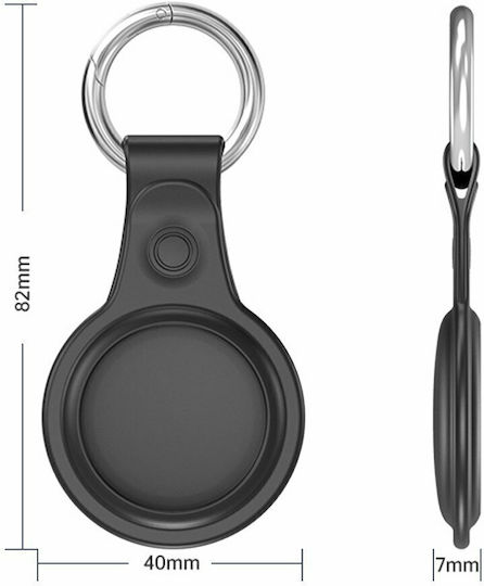 Dux Ducis Flexible Keychain Loop Калъф за ключодържател Силикон за AirTag Черно / Зелено / Розово / Синьо