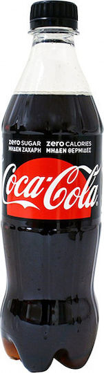 Coca-Cola Zero Cola με Ανθρακικό, Χωρίς Ζάχαρη σε Μπουκάλι 500ml