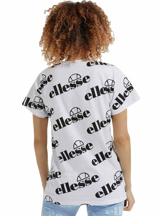 Ellesse Unido Γυναικείο Αθλητικό T-shirt Λευκό