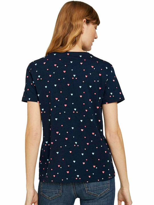 Tom Tailor Women's T-shirt Navy Blue