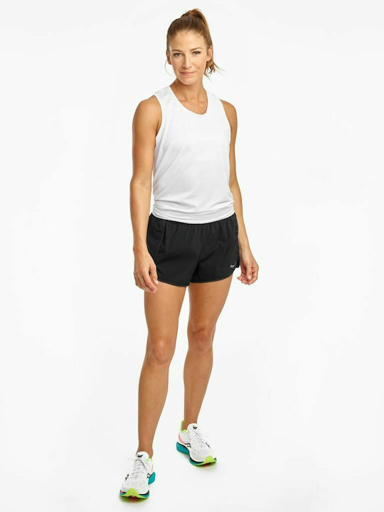 Rerun Damen Sport Bluse Ärmellos Weiß