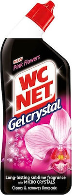 Wc Net Crystal Gel Καθαρισμού Λεκάνης με Άρωμα Pink Flowers 750ml