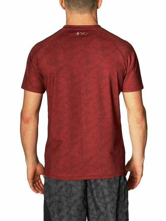 Leone Extrema 3 Herren Sport T-Shirt Kurzarm Burgundisch