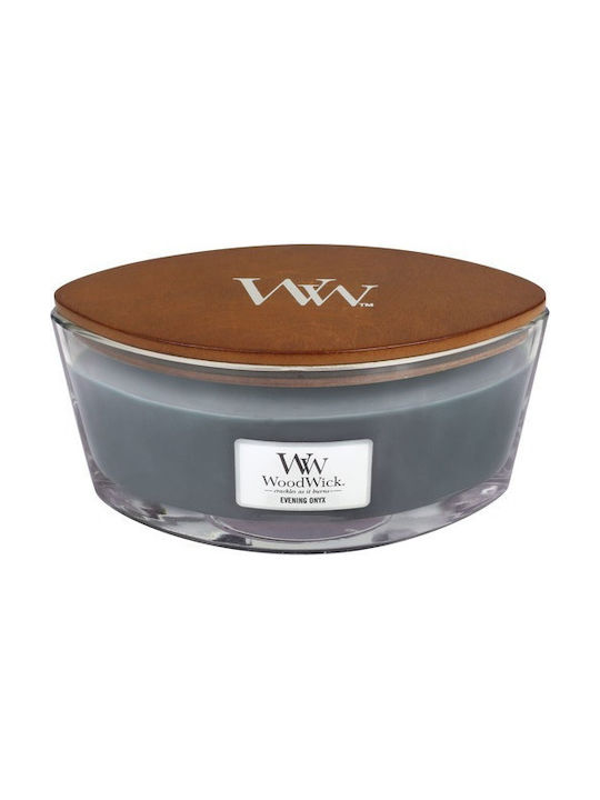 WoodWick Scented Candle Jar with Scent Evening Onyx Brown 453.6gr 1pcs