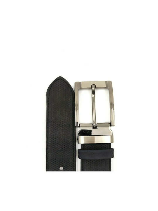 BOR 061102 Men's Leather Belt Black