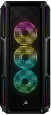 Corsair ICUE 5000T RGB Gaming Midi-Turm Computergehäuse mit Seitenfenster Schwarz