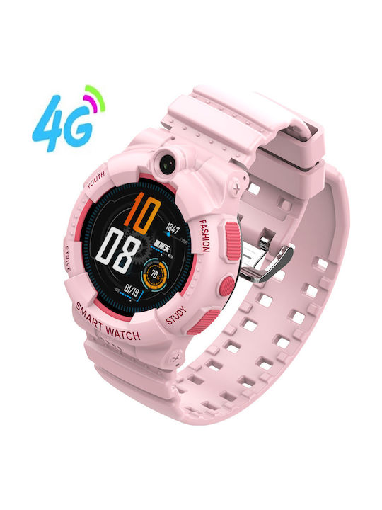 Wonlex Smartwatch Pentru Copii 4G Cu GPS Și Cameră Roz