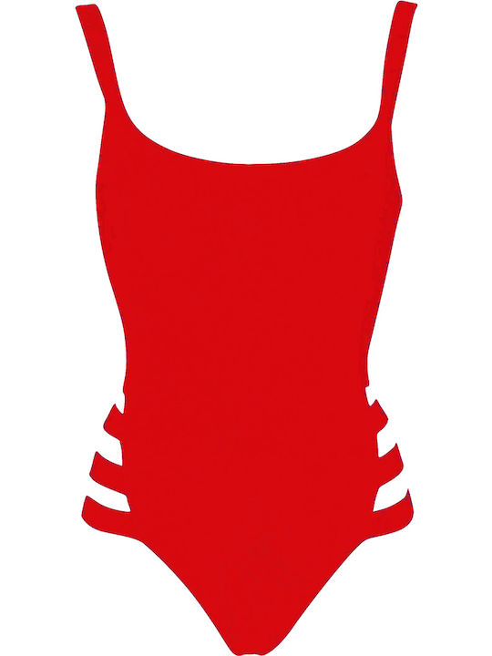 Costum de baie întreg Roșu