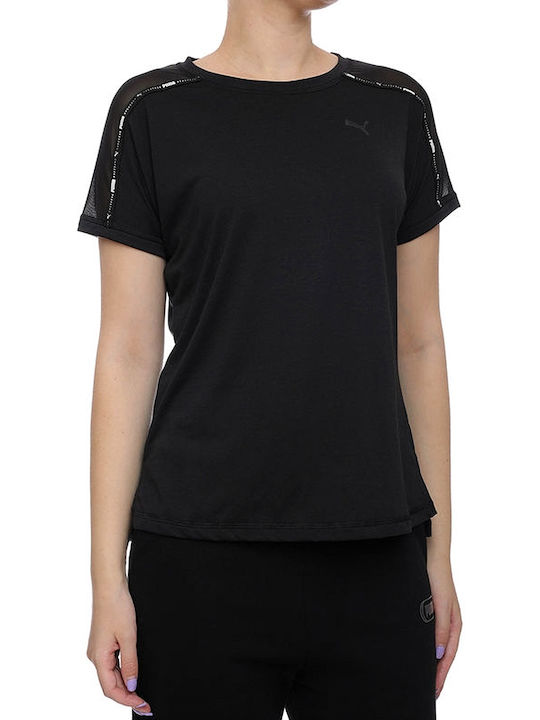 Puma Γυναικείο Αθλητικό T-shirt Fast Drying Μαύρο