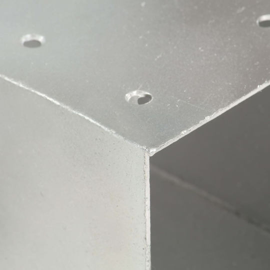 vidaXL Σύνδεσμος για Πέργκολα Γαλβανιζέ 10.1x10.1cm 4τμχ Σχήμα Υ