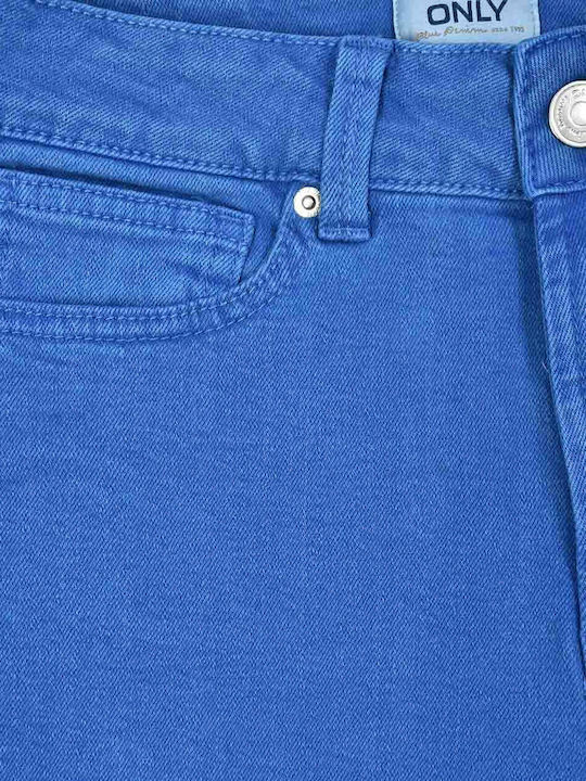 Emily High Waist Women's Jean Trousers in Slim Fit Strong Blue RoyalBlue