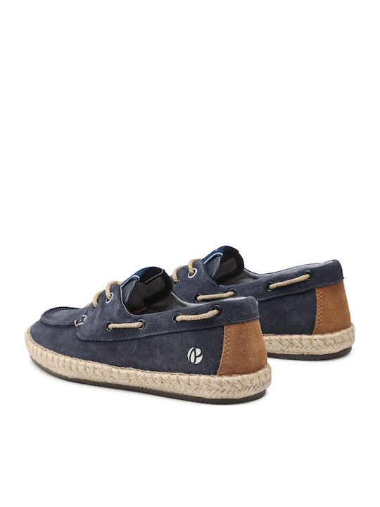 Tourist Deck Leather Men's Espadrilles Ocean