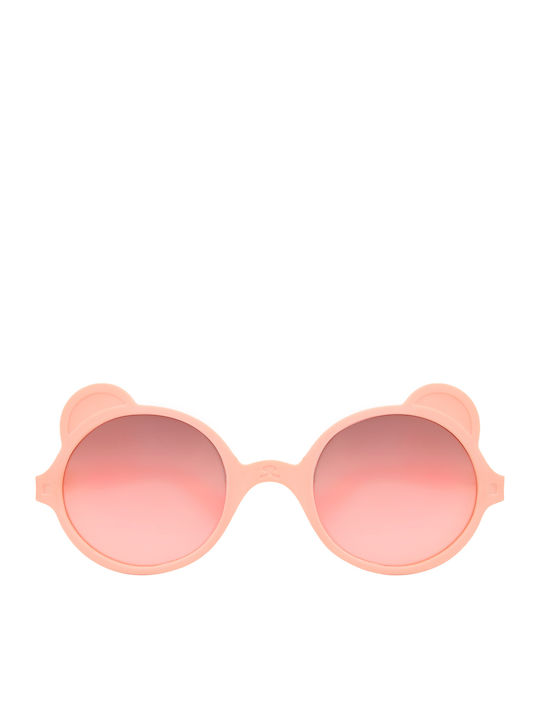 KiETLA Ourson Unbreakable Baby Sunglasses with Mirror Lens Peach for 0-1 Year