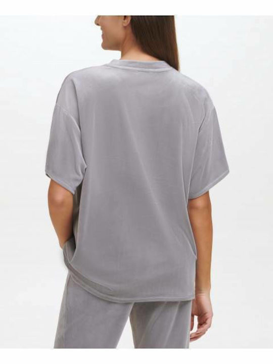DKNY DP1T8383 Women's Athletic Oversized T-shirt Gray