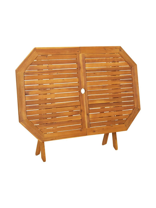 Set Sala De Mese Pentru Exterior 5 Piese Din Acacia