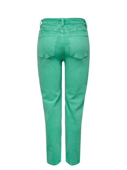 Emily High Waist Women's Jean Trousers in Slim Fit Pink