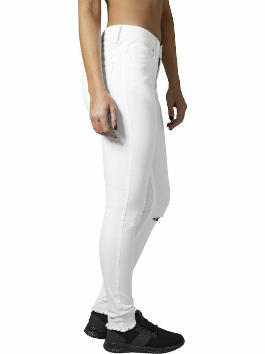 Damen Stoff Hose Weiß