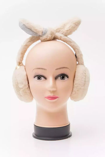 Γυναικείο Fleece Earmuff σε Μπεζ χρώμα