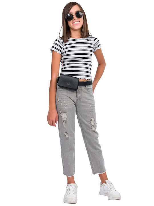 Energiers Girls Denim Trouser Gray