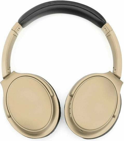 MS-K10 Ασύρματα Bluetooth Over Ear Ακουστικά Χρυσά