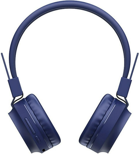 Hoco W33 Безжични / Жични On Ear Слушалки с 10 часа Работа Сини