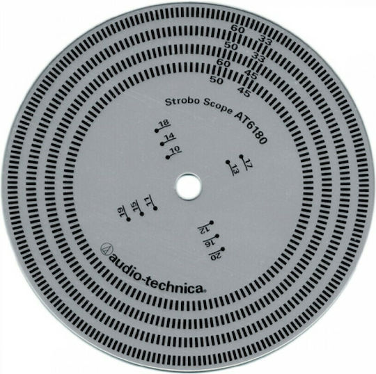 Audio Technica Turntabe Stoboscope Disc AT6180a