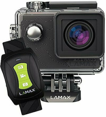 Lamax X7.1 Naos Action Camera 4K Ultra HD Underwater (with Case) with WiFi Black with Screen 2"