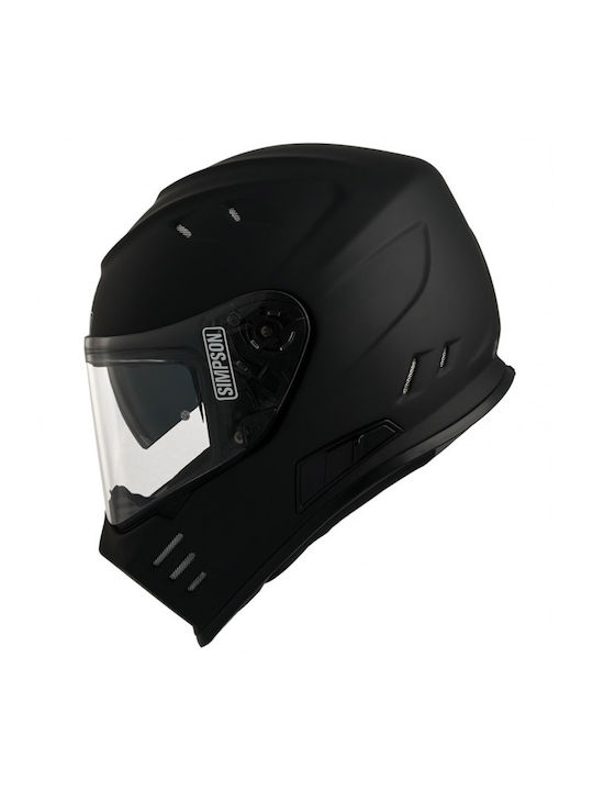 Simpson Venom SV Full Face με Sun Visor ECE 22.06 / DOT Black Matt Simpson Venom SV Full Face με Sun Visor ECE 22.06 / DOT Black Matt