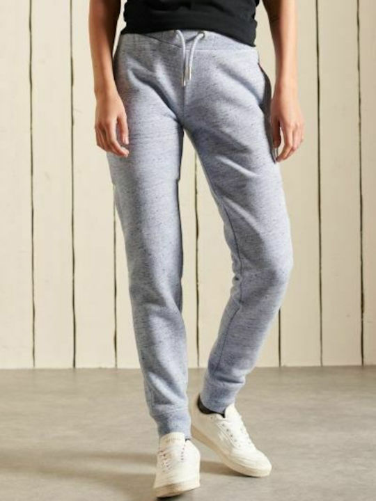 Vintage Logo High Waist Sweatpants Jogger Light Blue