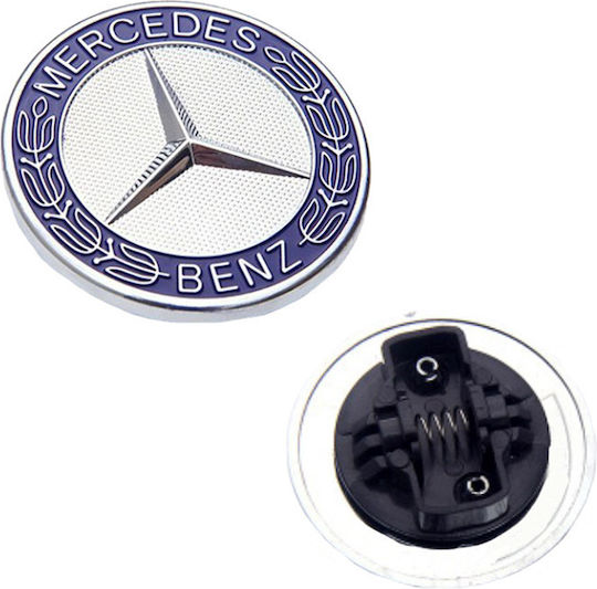 Car Brand Logo Hood Hood Emblem for Mercedes-Benz 57mm Blue