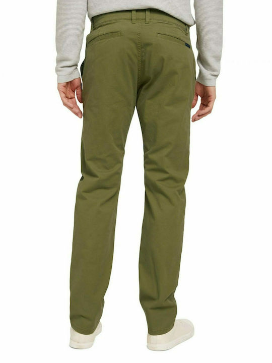 Tom Tailor Pantaloni pentru bărbați Chino cu Croială Normală Olive Branch Green