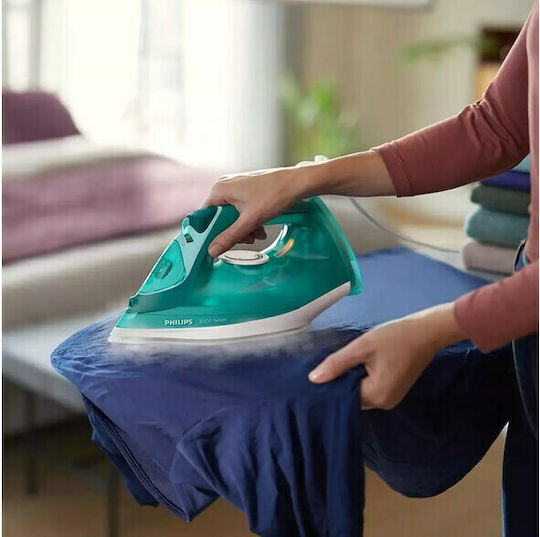 Philips Series 3000 Steam Iron 2400W with Ceramic Plate and Continuous Steam Supply 40g/min
