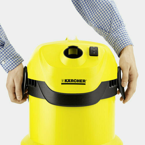 Karcher Κarcher WD 2 EU-I Прахосмукачка За Течности / Твърди 1000W с Пластмаса Контейнер 12лт