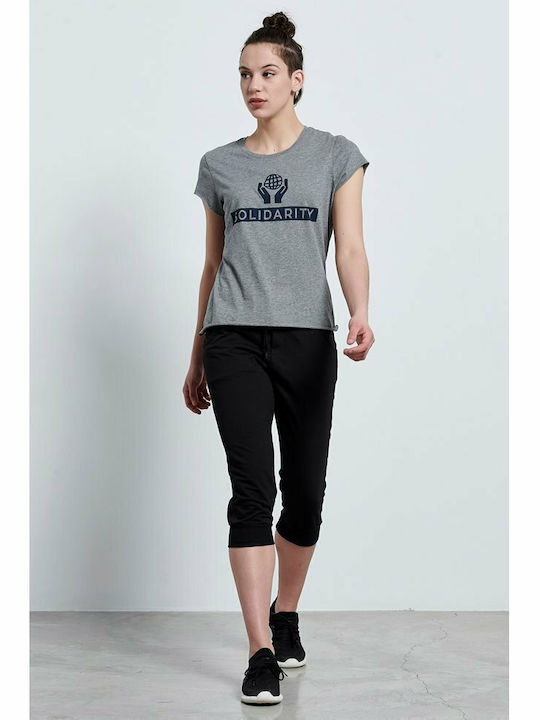 Damen Jogginghosen Capri Schwarz