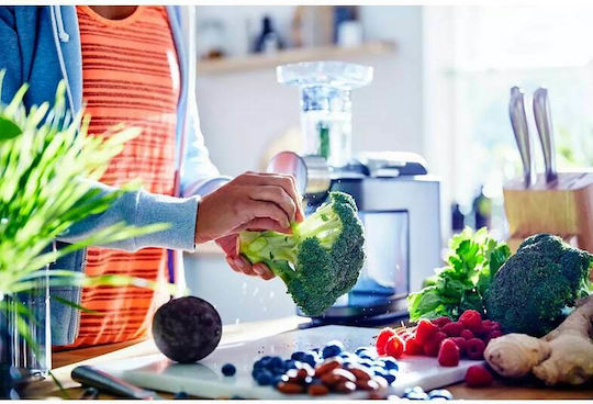 Philips Avance Collection Slow Press Juicer 200W Inox Black