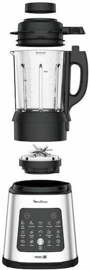 Moulinex Perfectmix Cook Μπλέντερ με Γυάλινη Κανάτα 2 lt 1400W Inox