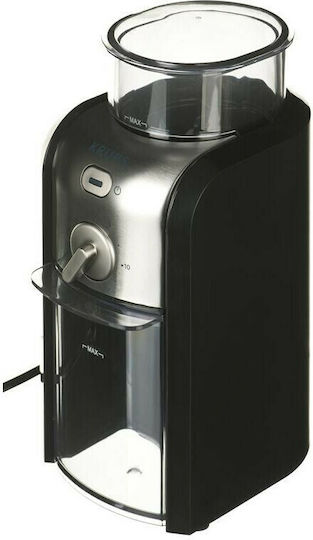 Krups Electric Coffee Grinder 100W for 200gr Beans and 12 Grind Levels Black