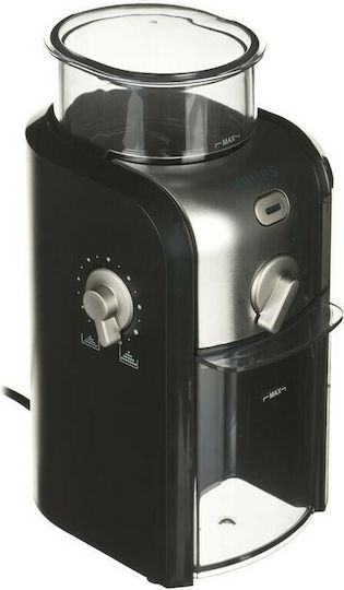 Krups Electric Coffee Grinder 100W for 200gr Beans and 12 Grind Levels Black