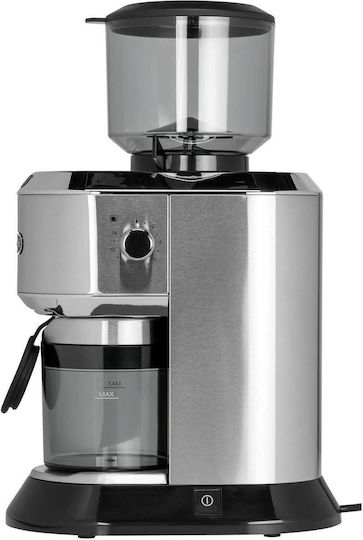 De'Longhi Ηλεκτρικός Μύλος Καφέ 150W με Χωρητικότητα 350gr και 18 Επίπεδα Άλεσης Ασημί