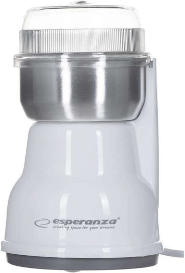 Esperanza Electric Coffee Grinder 160W for 50gr Beans White