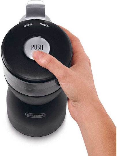 De'Longhi Ηλεκτρικός Μύλος Καφέ 170W με Χωρητικότητα 90gr Μαύρος