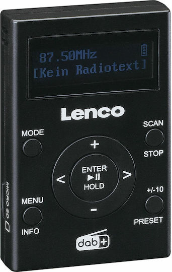 Lenco PDR-011BK Портативно радио Презареждащо се DAB+ с USB